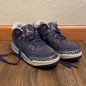 Nike Air Jordan 3 Retro GG Purple Dust Youth Size 4.5